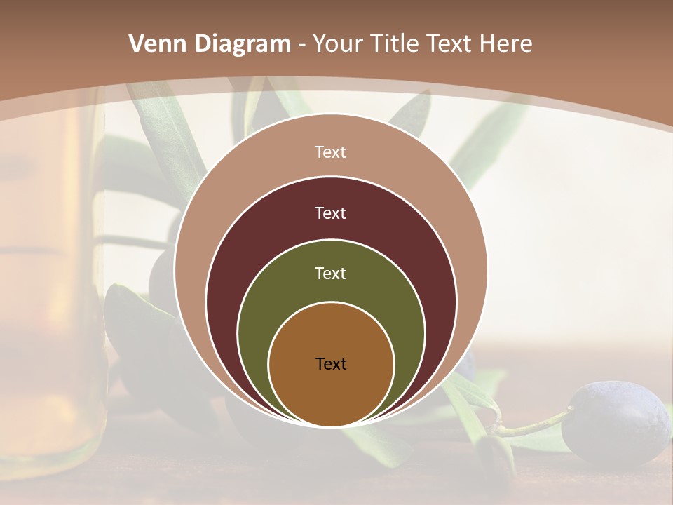 Oily Garden Condiment PowerPoint Template