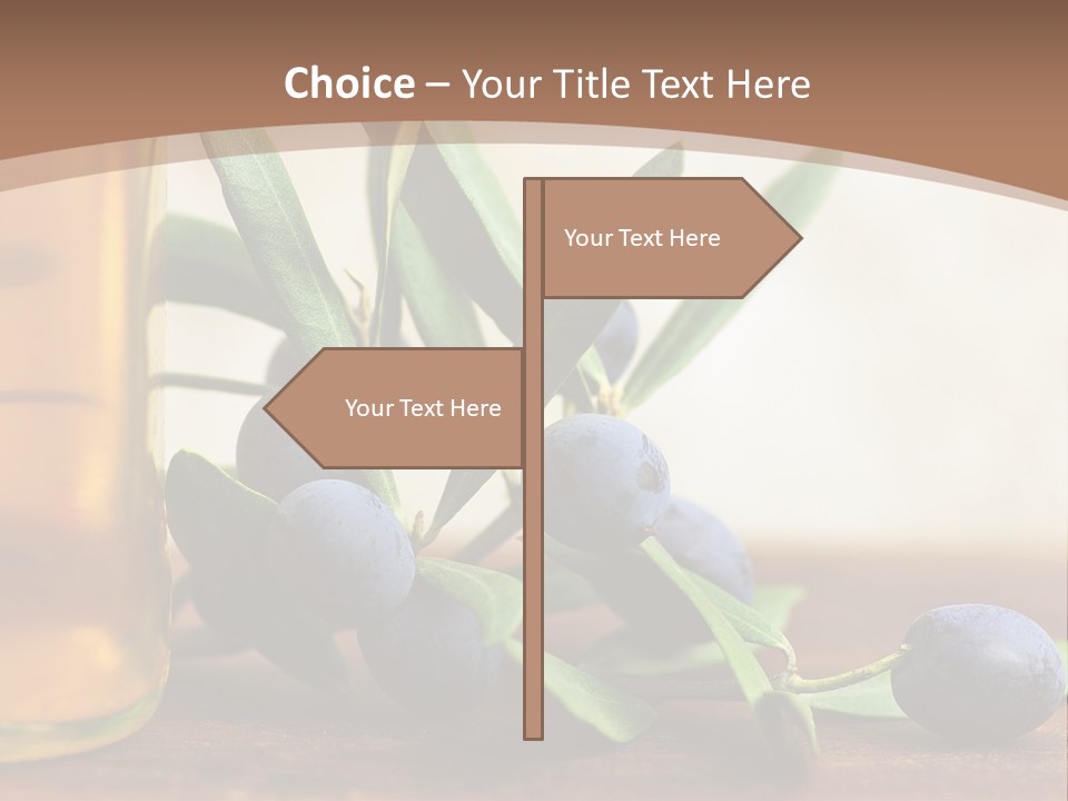 Oily Garden Condiment PowerPoint Template
