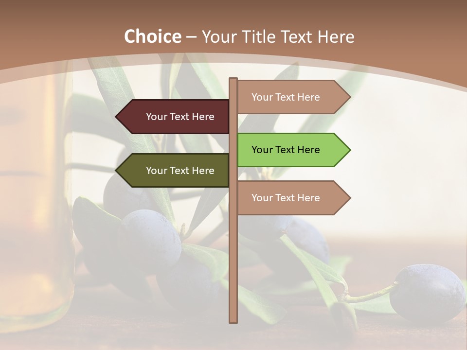 Oily Garden Condiment PowerPoint Template