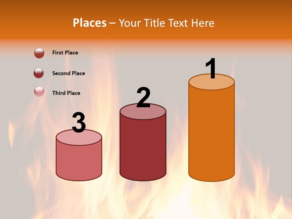 Fuel Fire Grill PowerPoint Template
