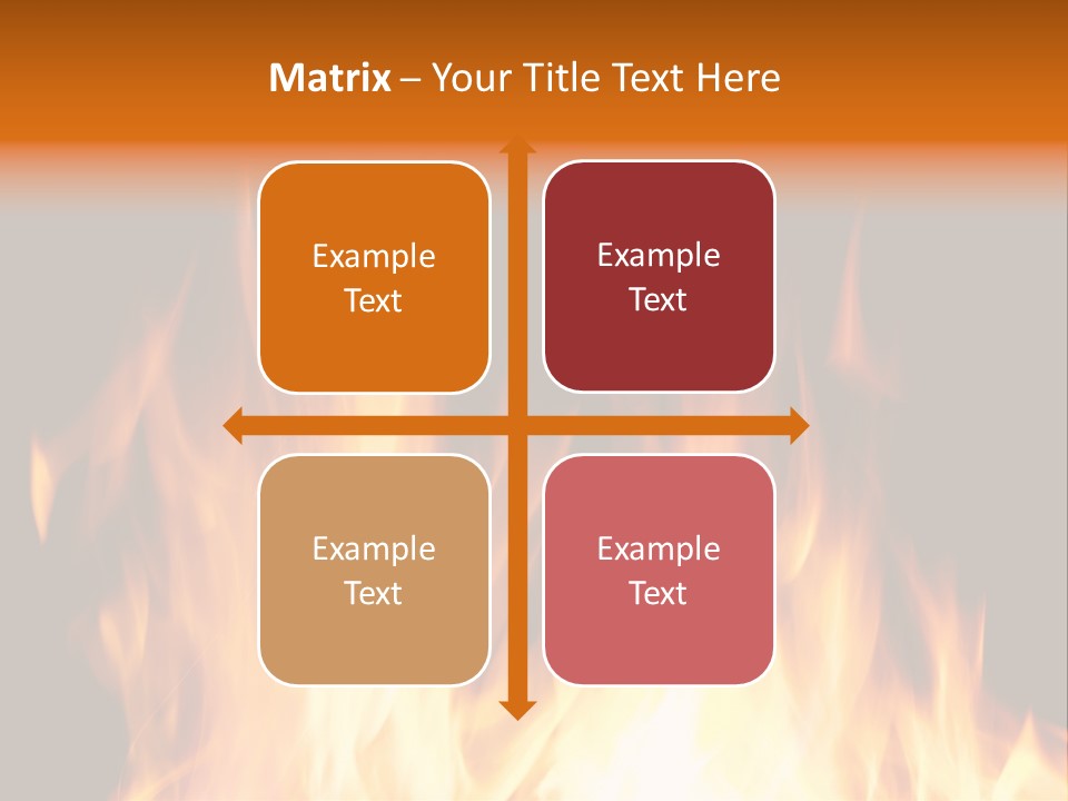 Fuel Fire Grill PowerPoint Template