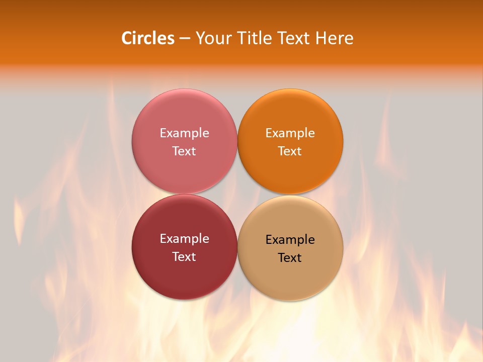 Fuel Fire Grill PowerPoint Template