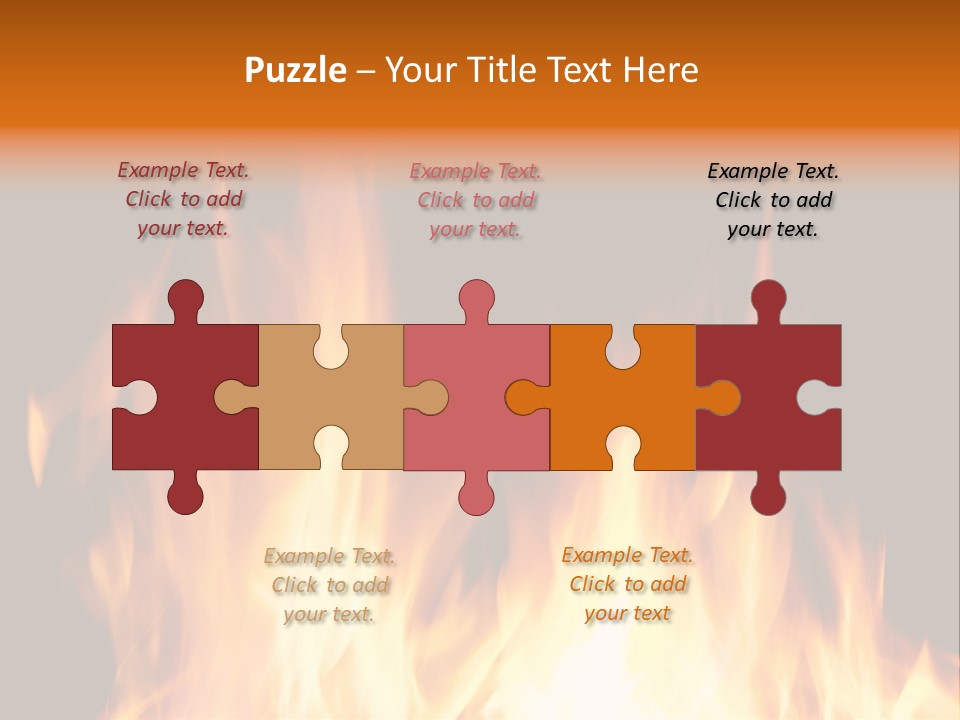Fuel Fire Grill PowerPoint Template
