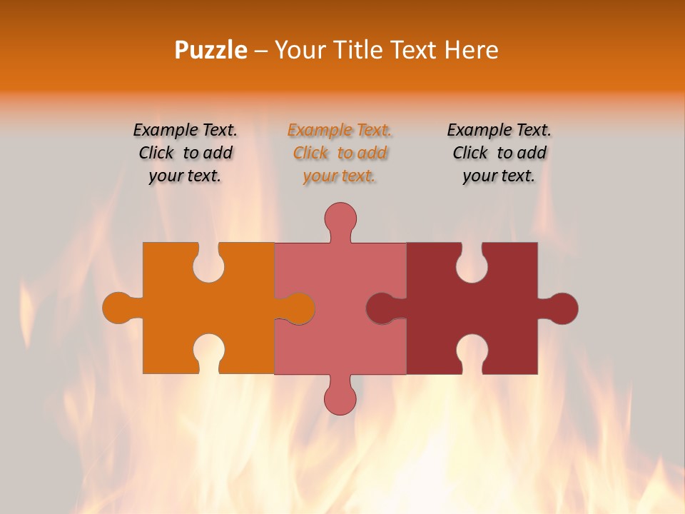 Fuel Fire Grill PowerPoint Template
