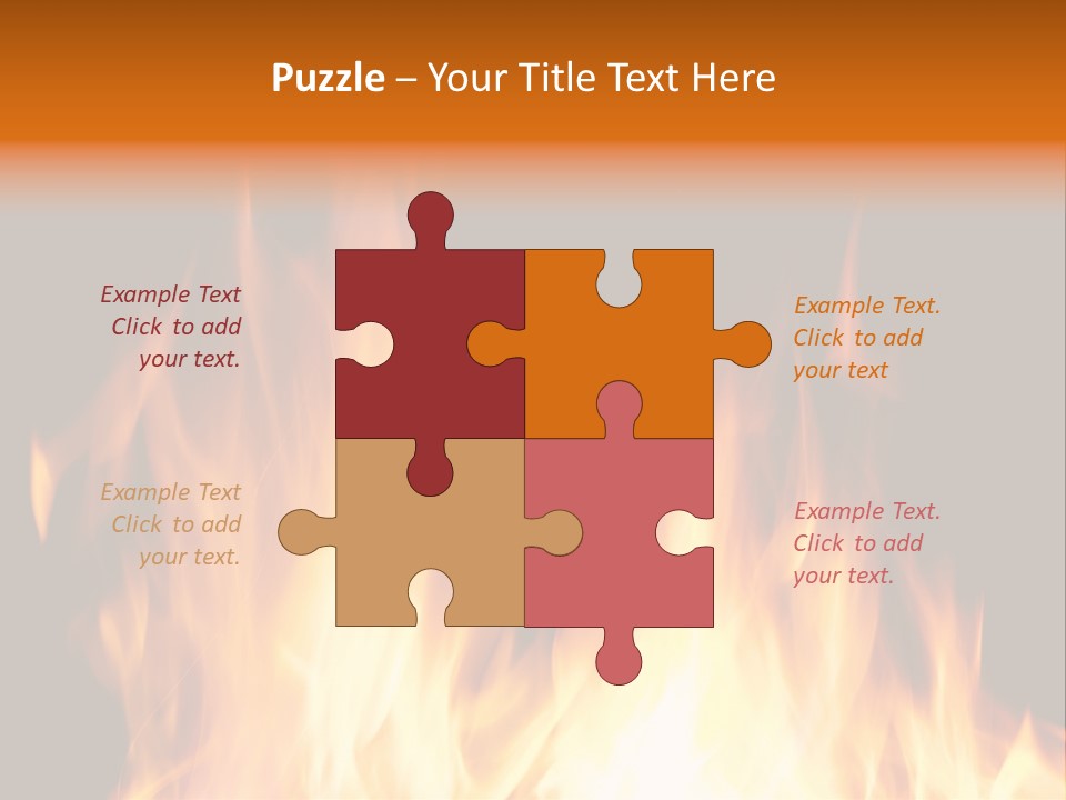 Fuel Fire Grill PowerPoint Template