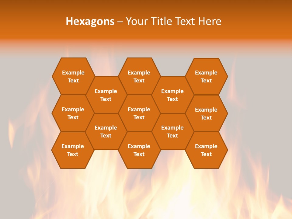 Fuel Fire Grill PowerPoint Template