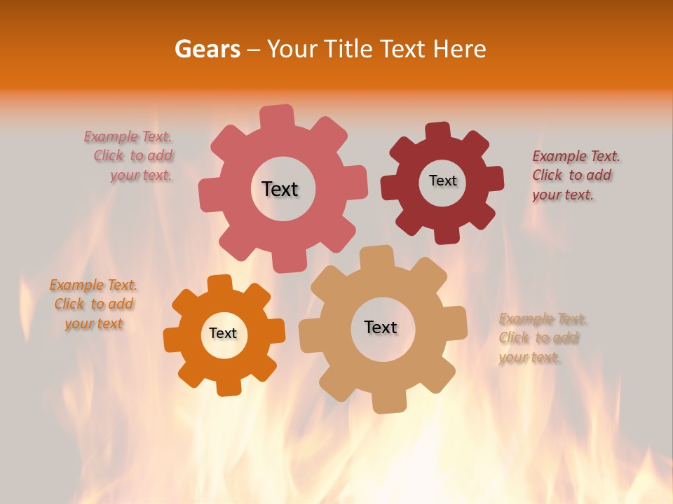 Fuel Fire Grill PowerPoint Template