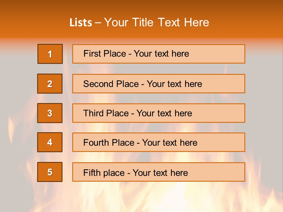 Fuel Fire Grill PowerPoint Template
