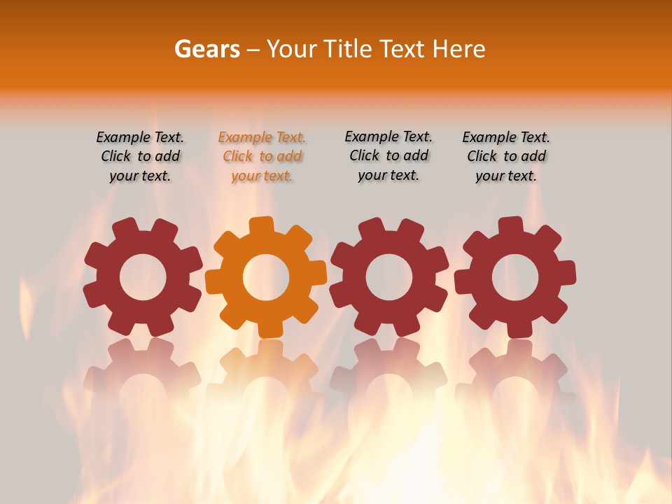 Fuel Fire Grill PowerPoint Template