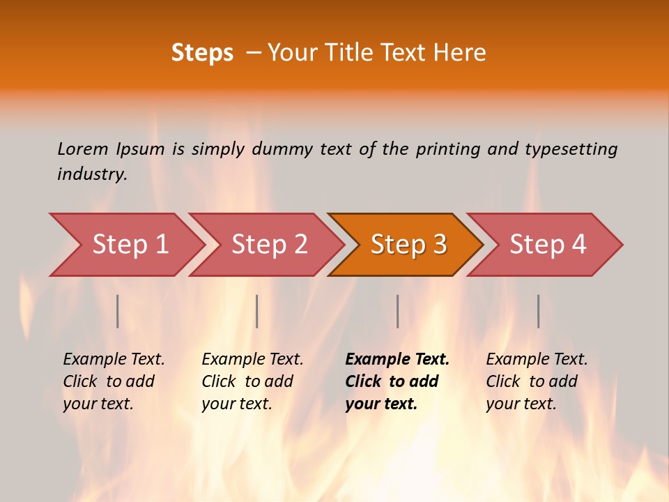 Fuel Fire Grill PowerPoint Template