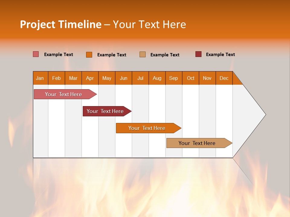Fuel Fire Grill PowerPoint Template