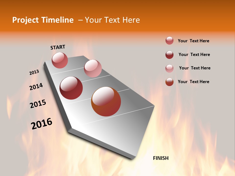 Fuel Fire Grill PowerPoint Template