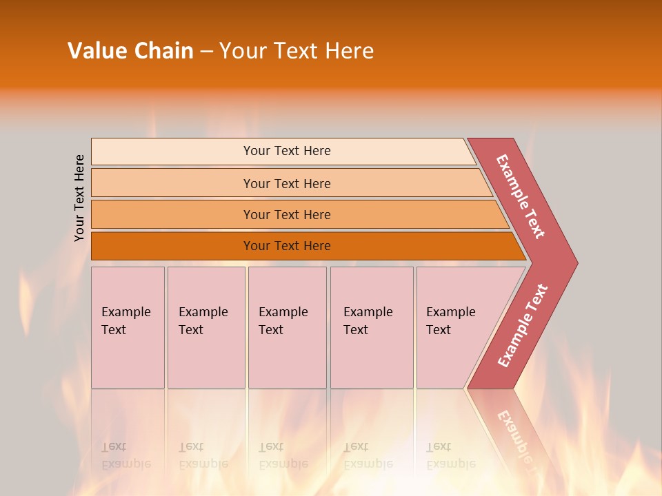 Fuel Fire Grill PowerPoint Template