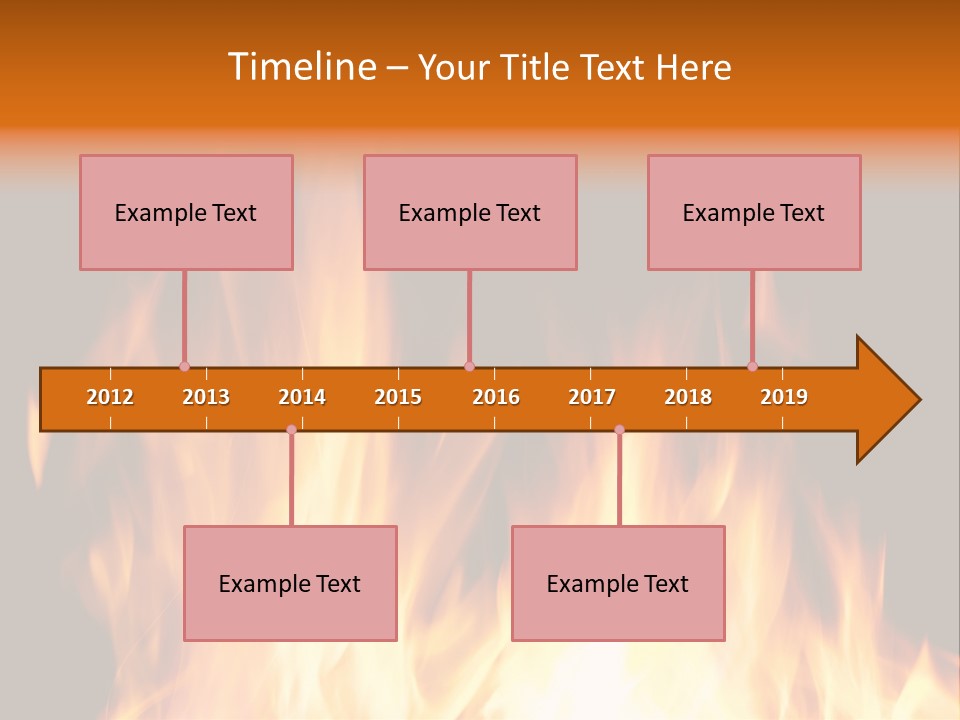 Fuel Fire Grill PowerPoint Template