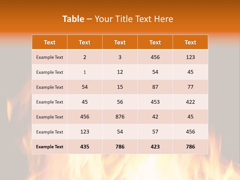 Fuel Fire Grill PowerPoint Template