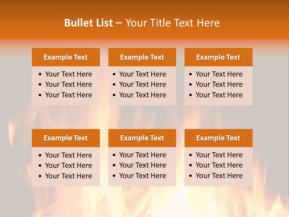 Fuel Fire Grill PowerPoint Template