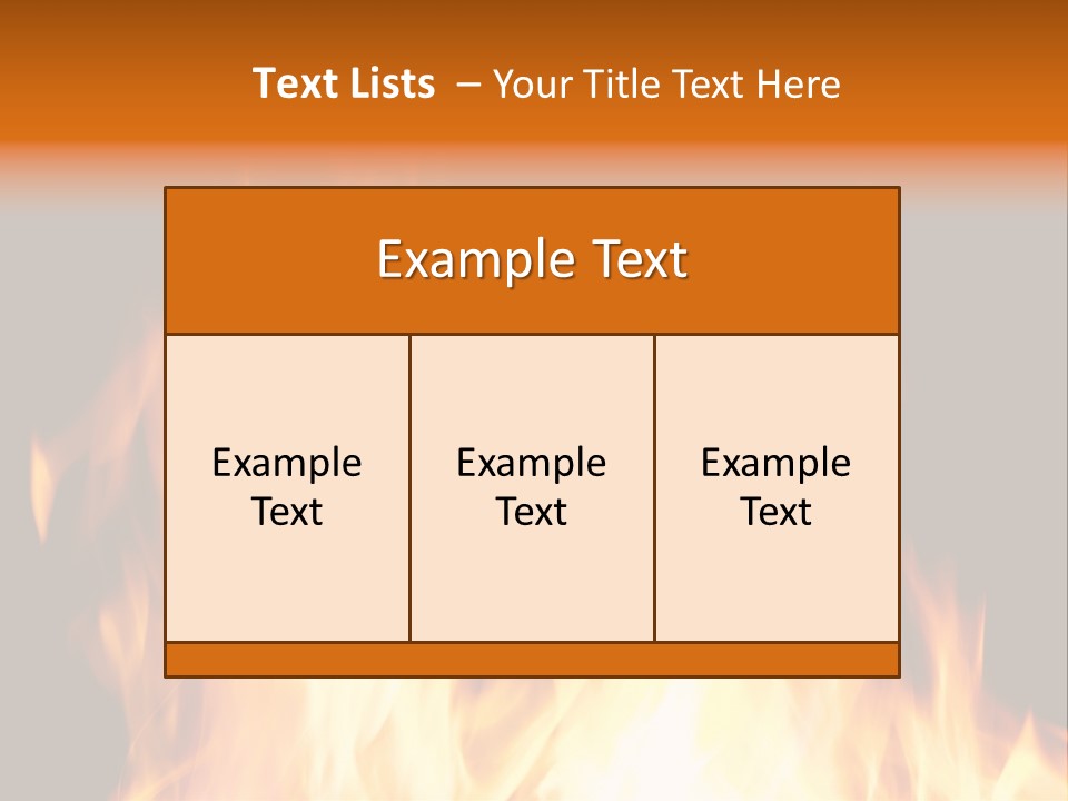 Fuel Fire Grill PowerPoint Template