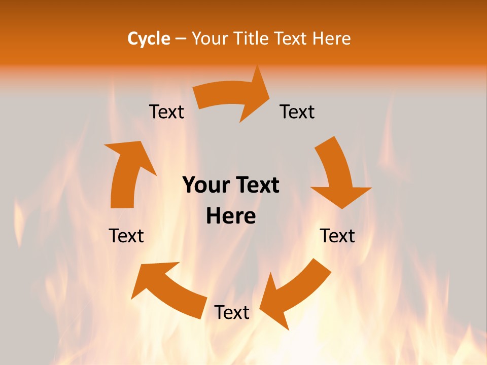 Fuel Fire Grill PowerPoint Template