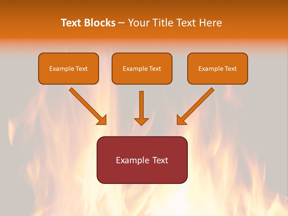 Fuel Fire Grill PowerPoint Template