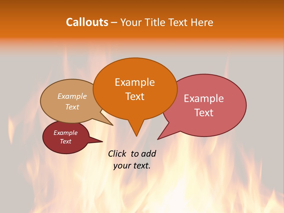 Fuel Fire Grill PowerPoint Template