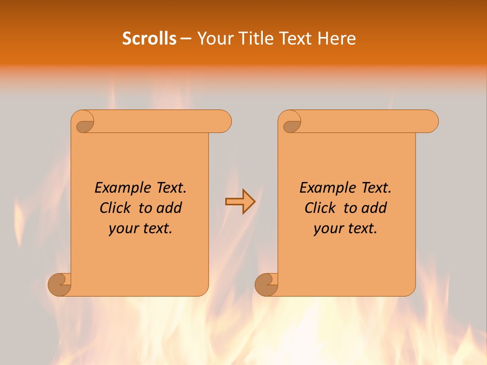 Fuel Fire Grill PowerPoint Template