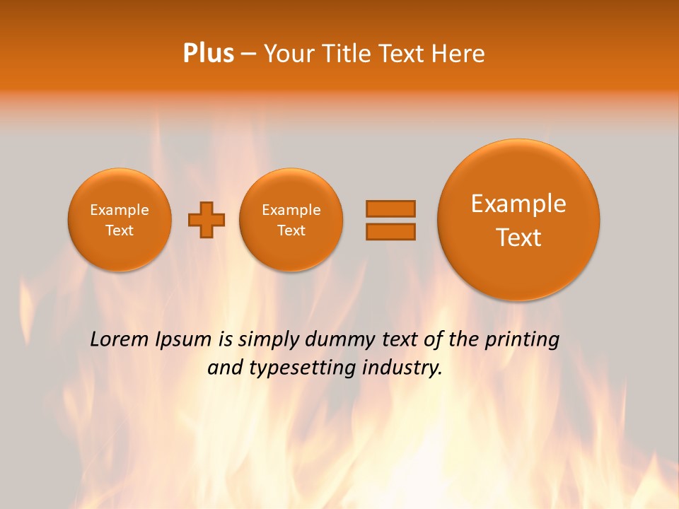 Fuel Fire Grill PowerPoint Template