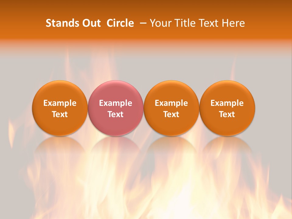 Fuel Fire Grill PowerPoint Template