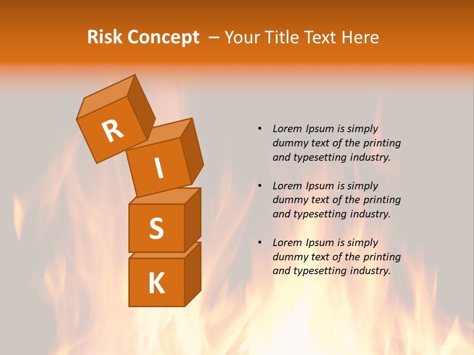 Fuel Fire Grill PowerPoint Template