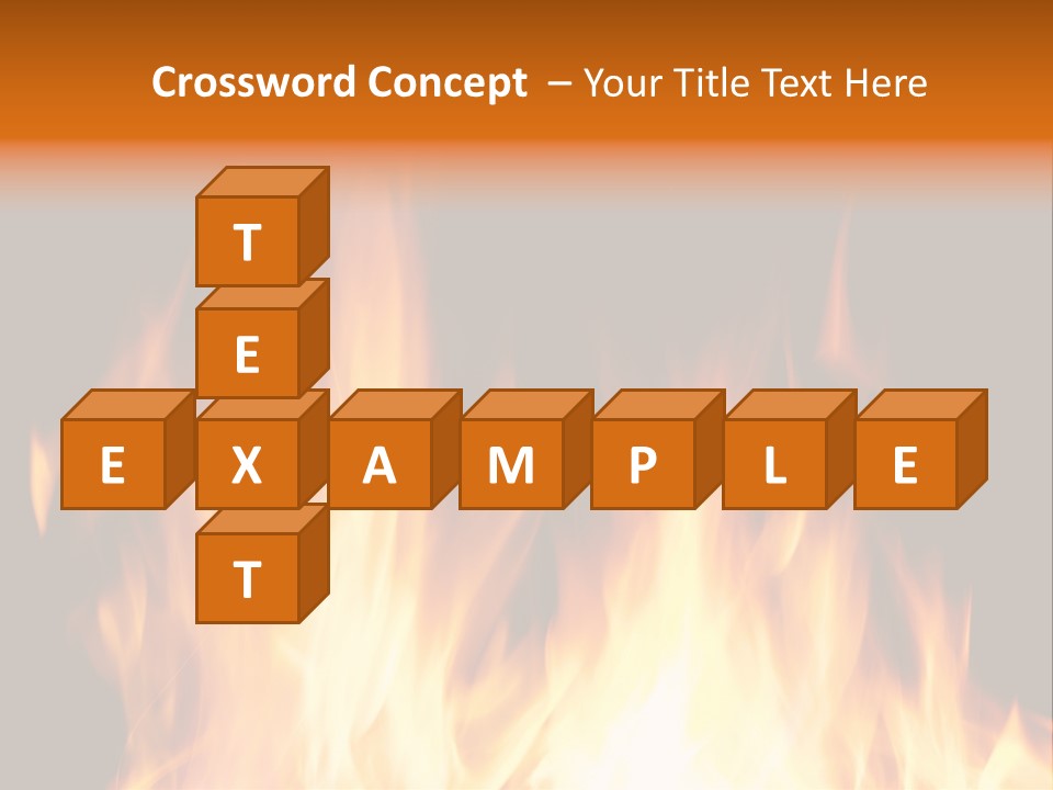 Fuel Fire Grill PowerPoint Template