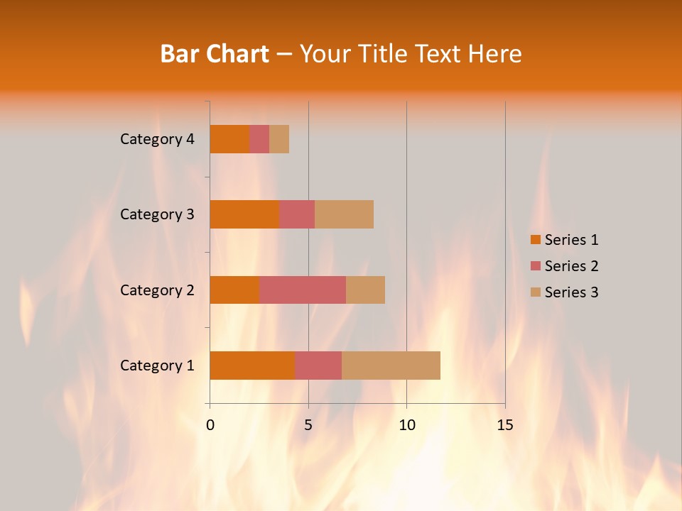 Fuel Fire Grill PowerPoint Template