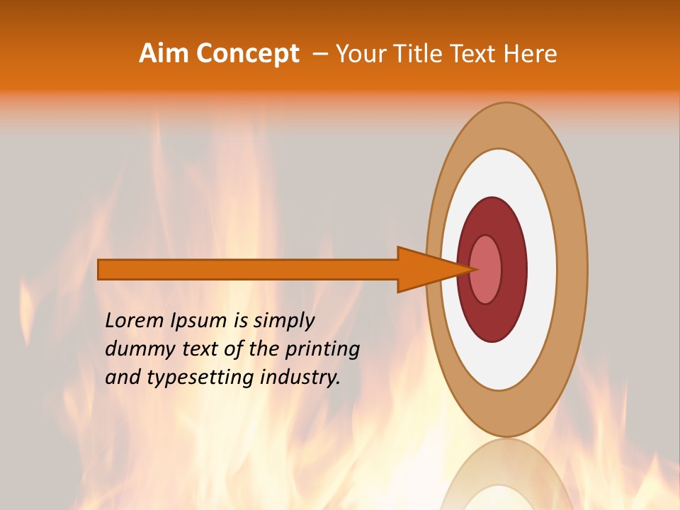 Fuel Fire Grill PowerPoint Template