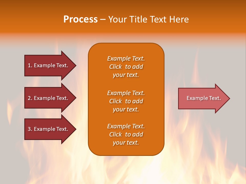 Fuel Fire Grill PowerPoint Template