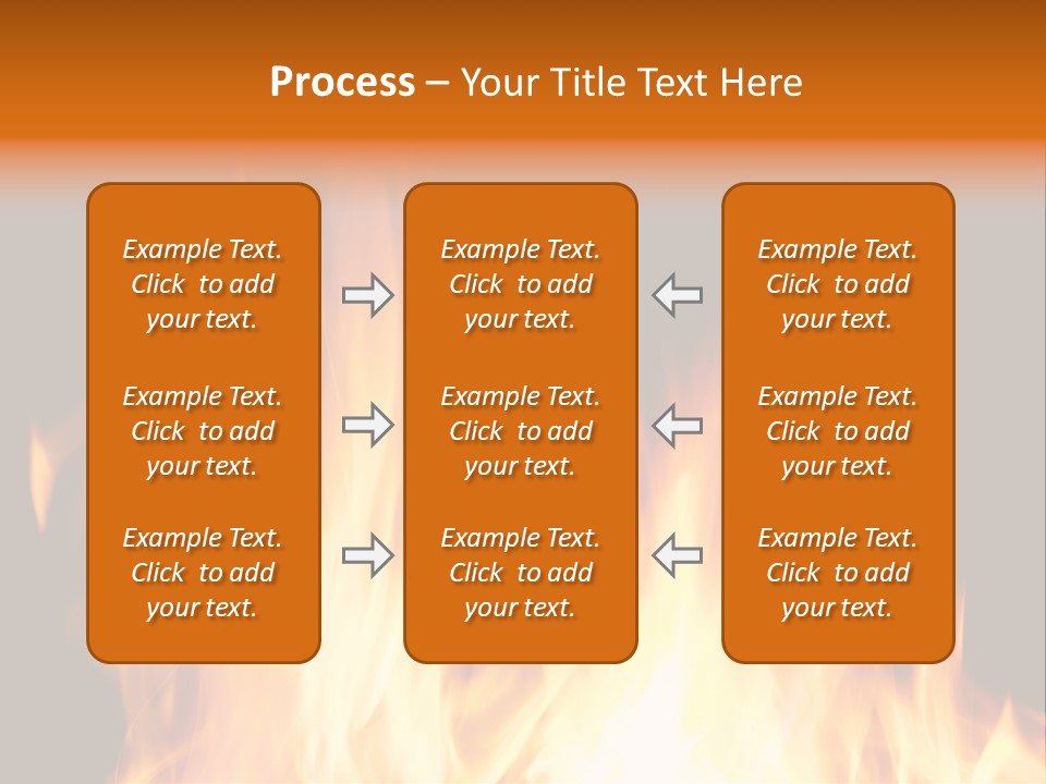 Fuel Fire Grill PowerPoint Template
