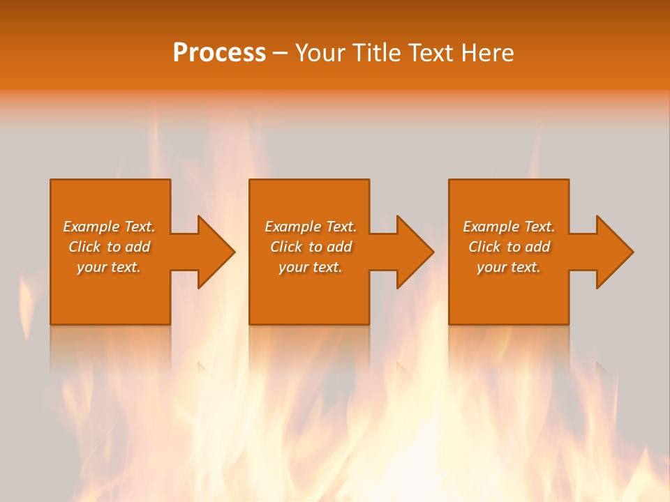 Fuel Fire Grill PowerPoint Template