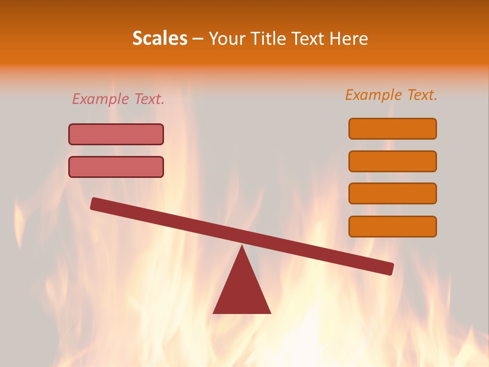 Fuel Fire Grill PowerPoint Template