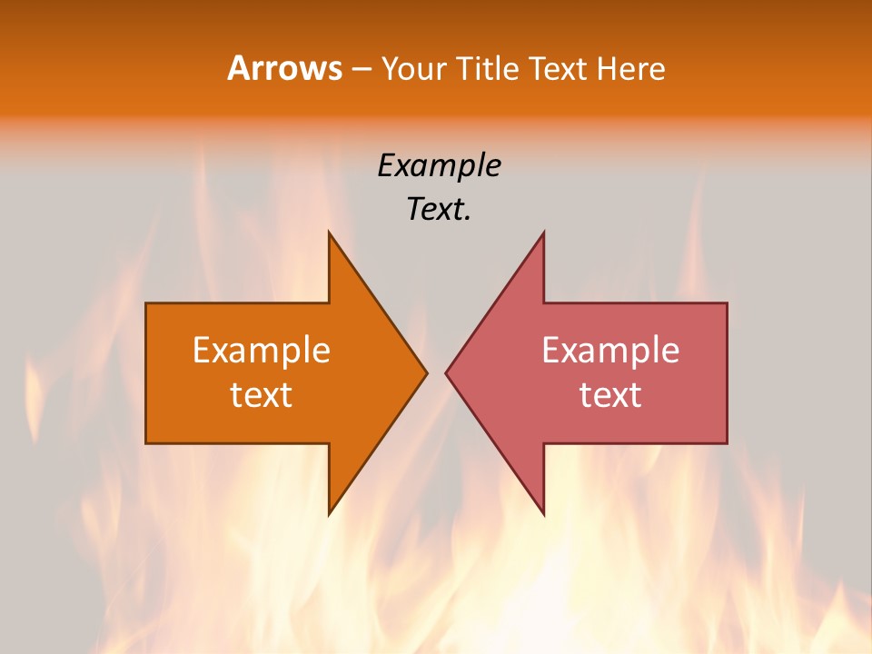 Fuel Fire Grill PowerPoint Template