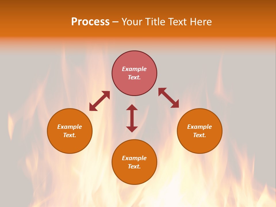 Fuel Fire Grill PowerPoint Template