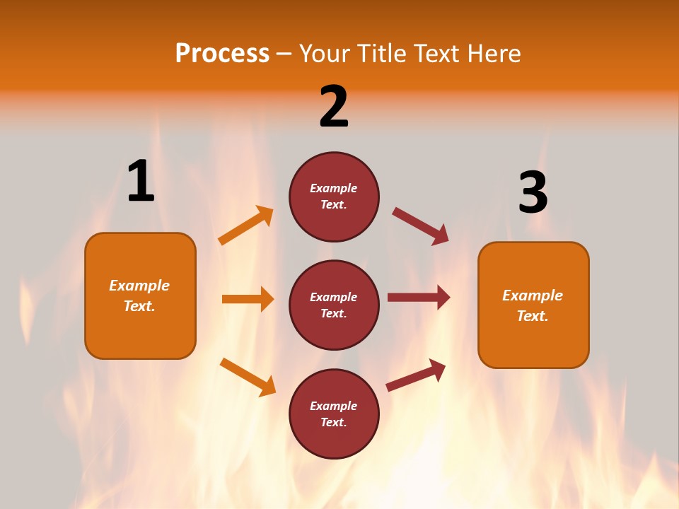 Fuel Fire Grill PowerPoint Template