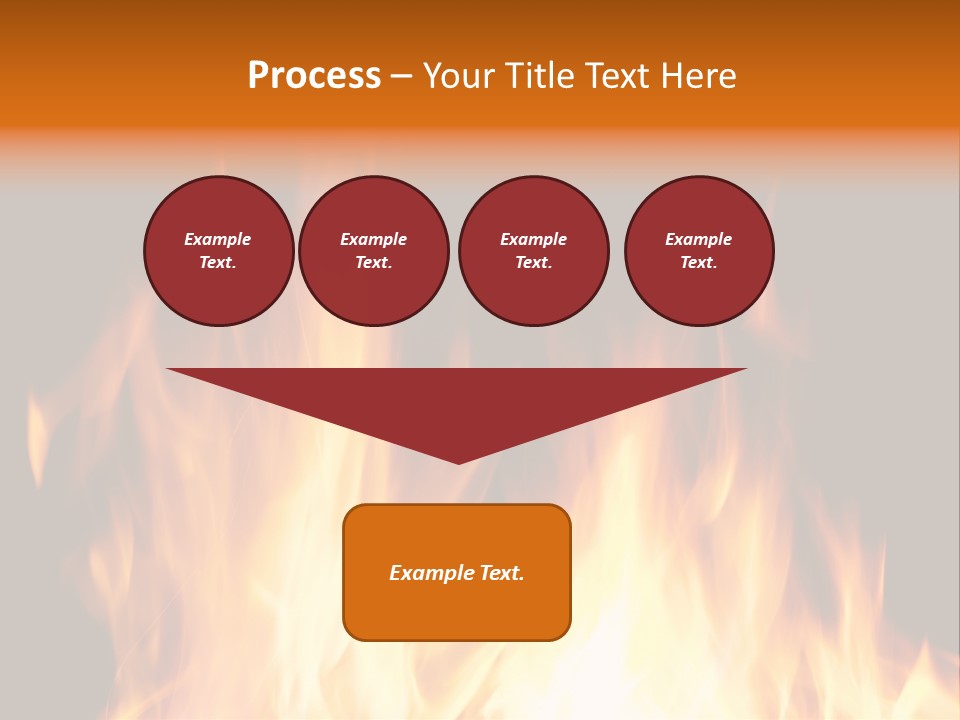 Fuel Fire Grill PowerPoint Template