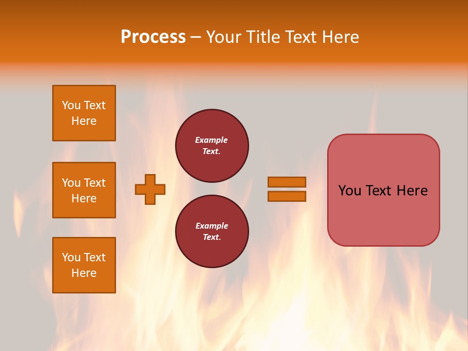 Fuel Fire Grill PowerPoint Template
