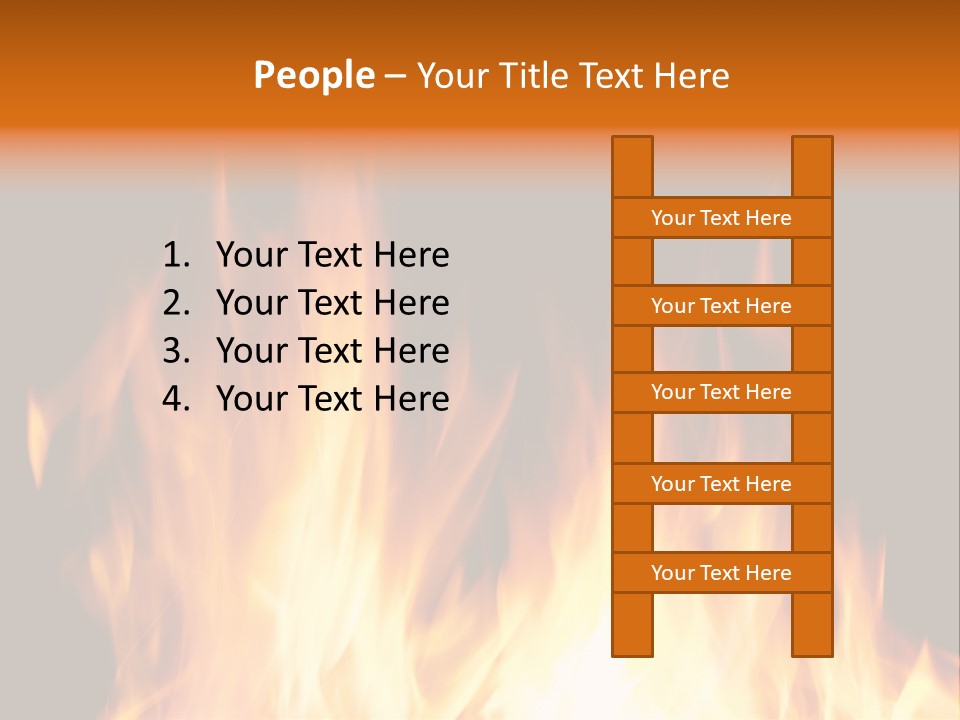 Fuel Fire Grill PowerPoint Template