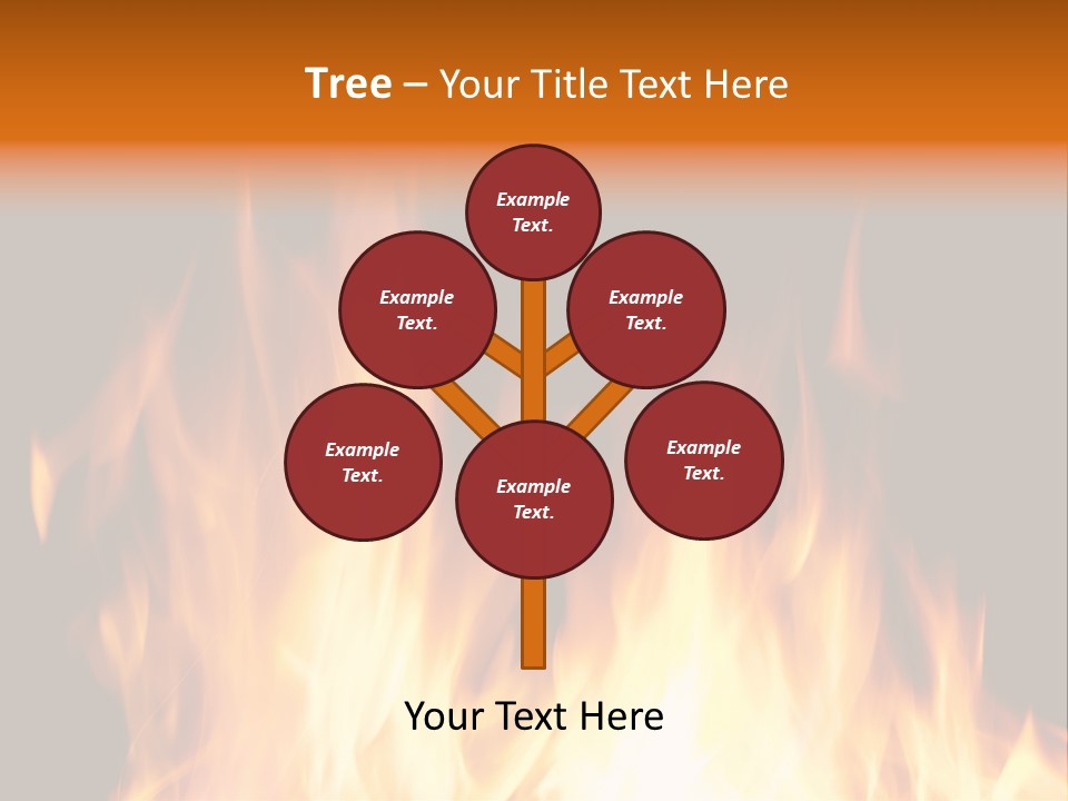 Fuel Fire Grill PowerPoint Template