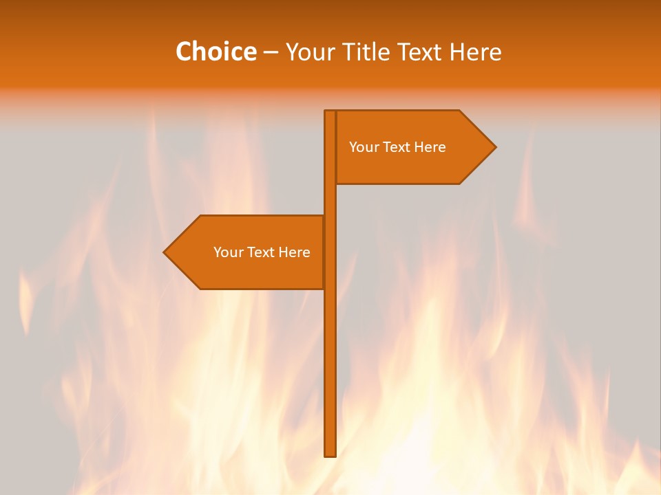 Fuel Fire Grill PowerPoint Template
