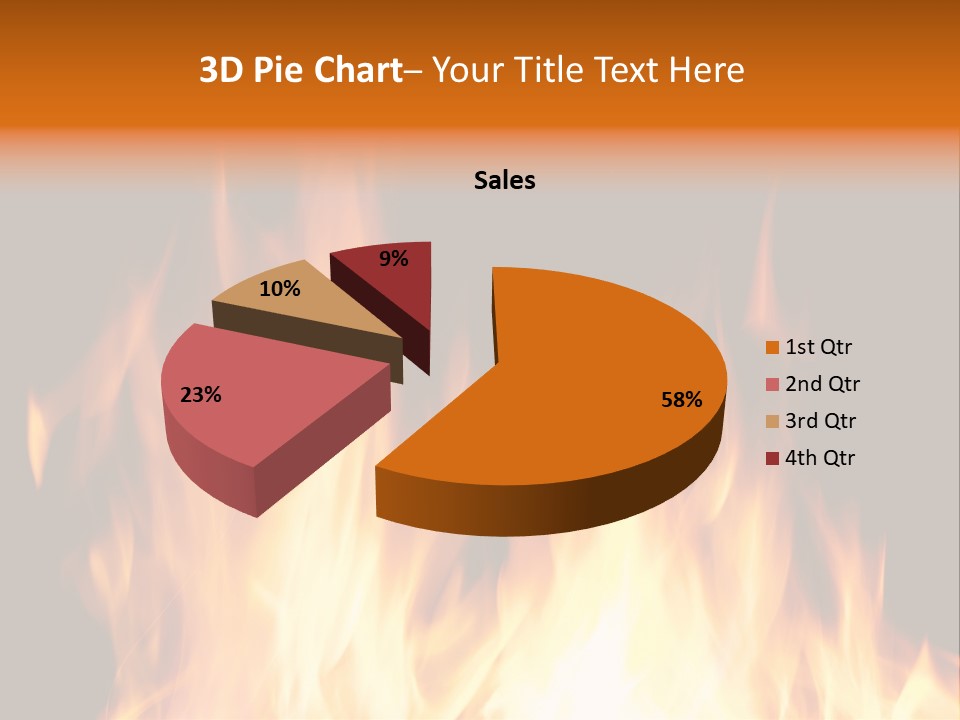 Fuel Fire Grill PowerPoint Template