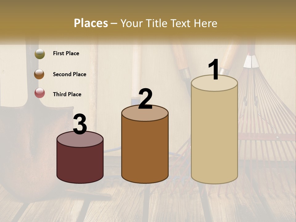 Working Wood Hoe PowerPoint Template