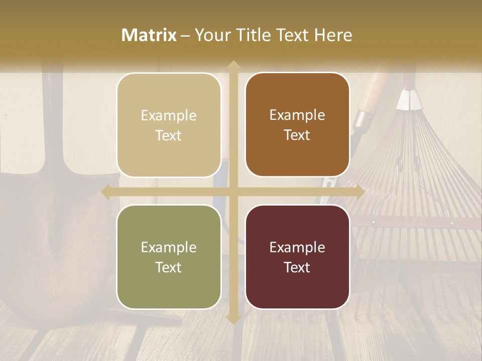 Working Wood Hoe PowerPoint Template