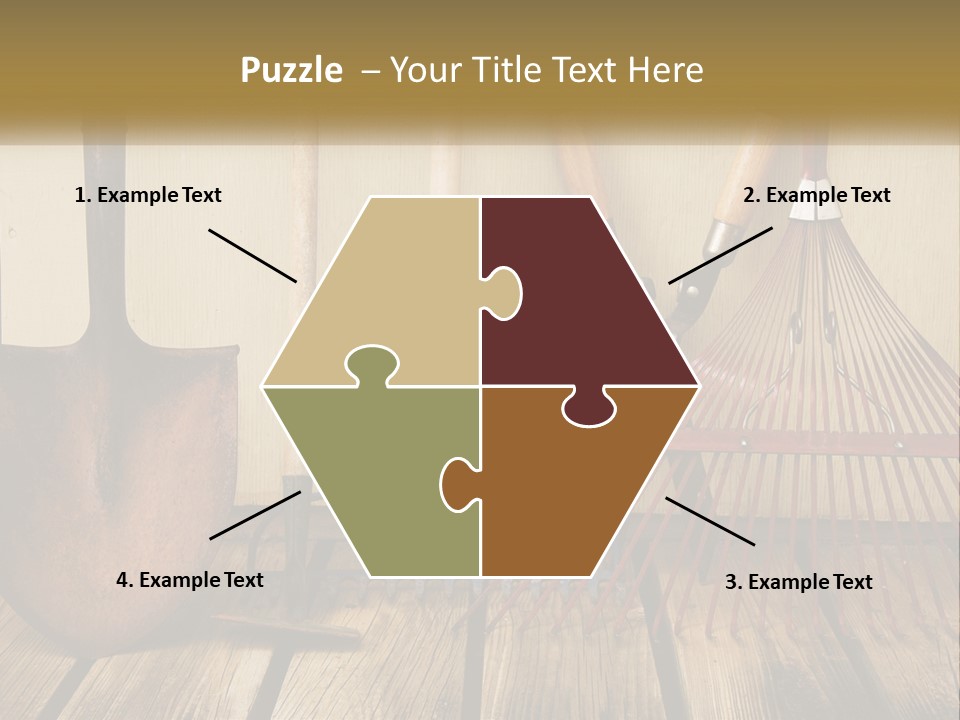 Working Wood Hoe PowerPoint Template