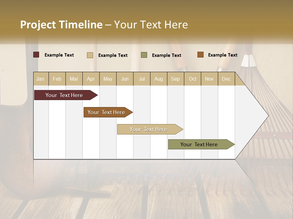 Working Wood Hoe PowerPoint Template