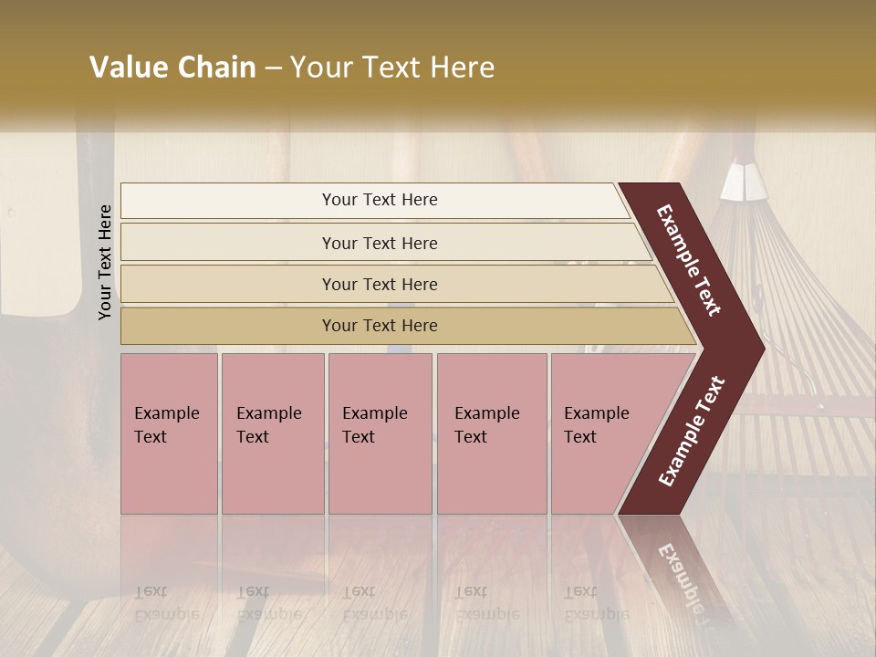 Working Wood Hoe PowerPoint Template