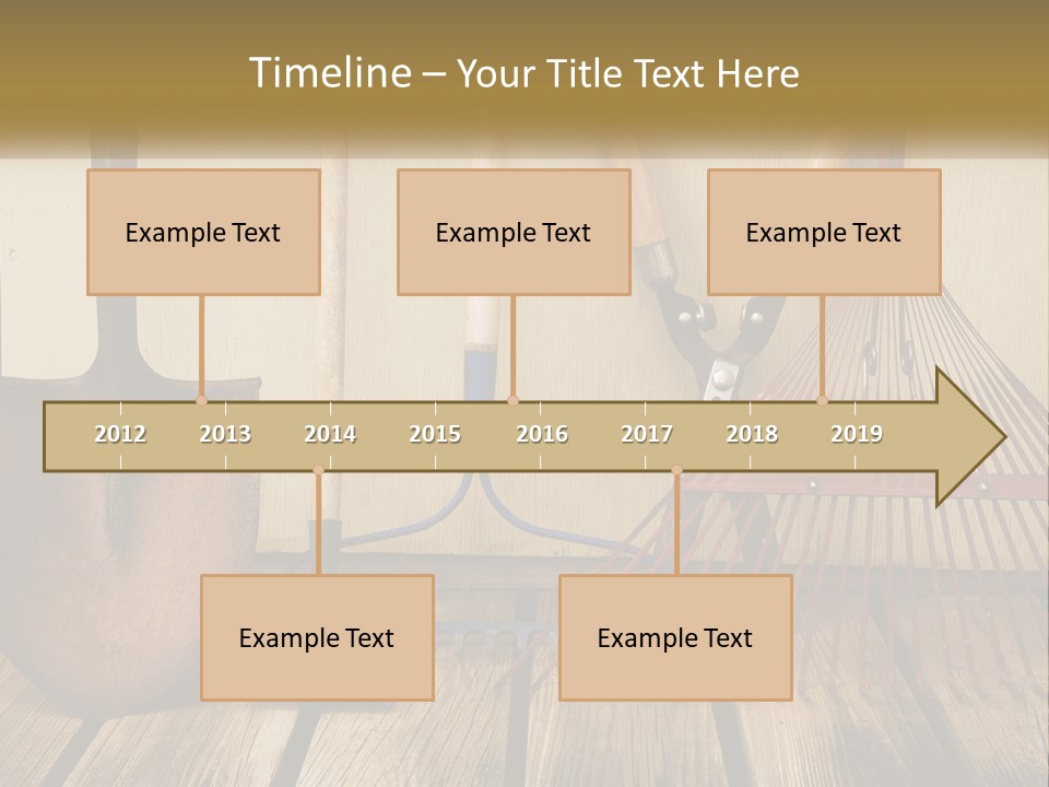 Working Wood Hoe PowerPoint Template